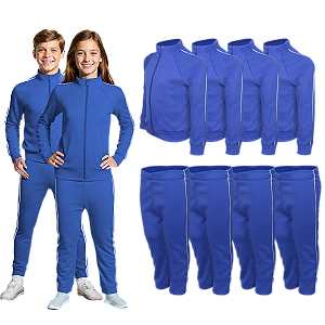 Kit 4 Conjunto Helanca Juvenil