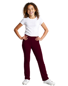Calça Bailarina Infantil Vinho