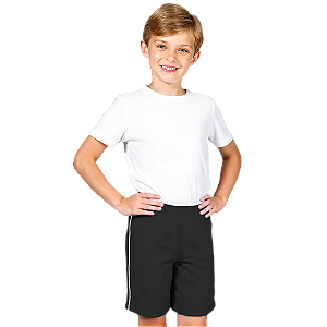 Bermuda Helanca Infantil Preta