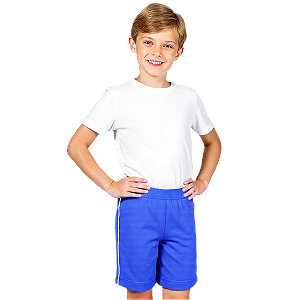 Bermuda Helanca Infantil Azul Royal