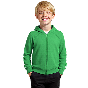 Blusa de Moletom Infantil Verde Bandeira