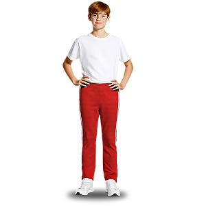 Calça Helanca Juvenil Vermelho