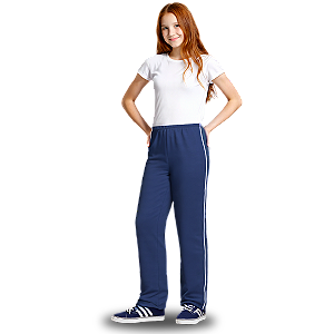 Calça Helanca Juvenil Azul Marinho