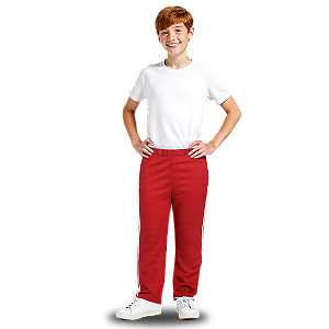 Calça de Moletom Juvenil Vermelho