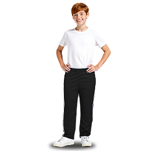 Calça de Moletom Juvenil Preta