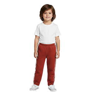 Calça de Moletom Infantil Vermelho