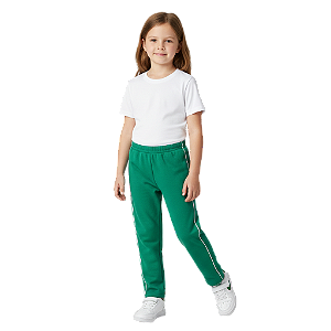 Calça de Moletom Infantil Verde Bandeira