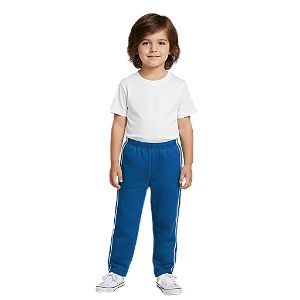 Calça de Moletom Infantil Azul Royal
