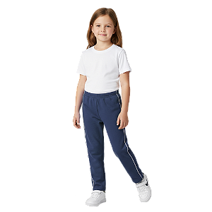 Calça de Moletom Infantil Azul Marinho