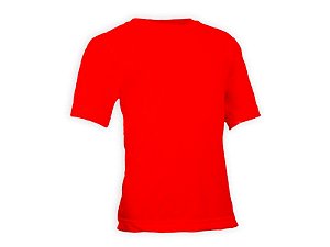 Camiseta Lisa Algodão Colorida Juvenil Vermelho