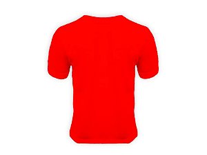 Camiseta Lisa Algodão Colorida Juvenil Vermelho