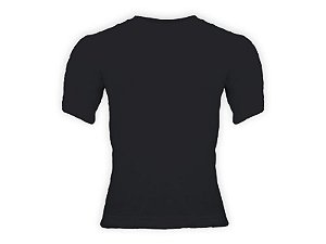 Camiseta Lisa Algodão Colorida Juvenil Preta
