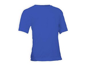 Camiseta Lisa Algodão Colorida Juvenil Azul Royal