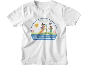 Camiseta Manga Curta Infantil Escola Angela de Castro