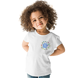 Camiseta Escolar Infantil 100% Poliéster Manga Curta - CEDIN Profª Maria Aparecida B. Pedroza