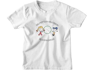 Camiseta Manga Curta Infantil Escola EMEI Profa. Édera Irene Pereira de Oliveira Cardoso