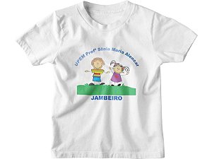 Camiseta Manga Curta Infantil Escola Sonia Maria Alencar de JAMBEIRO