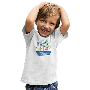 Camiseta Escolar Infantil 100% Poliéster Manga Curta - EMEI Profª Norma Lúcia Rodrigues de Almeida