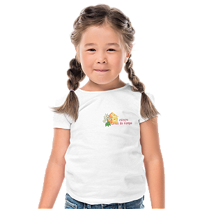 Camiseta Escolar Infantil 100% Poliéster Manga Curta - CEDIN Lírios do Campo