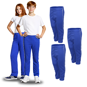 Kit 3 Calça Helanca Juvenil