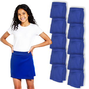 Kit 10 Short Saia Juvenil Helanca