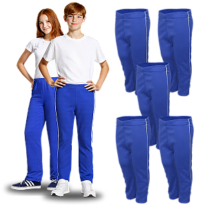 Kit 5 Calça Helanca Juvenil