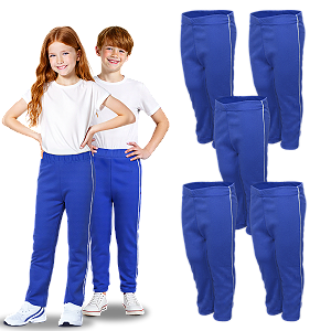 Kit 5 Calça Helanca Infantil