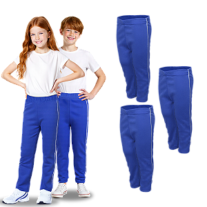 Kit 3 Calça Helanca Infantil