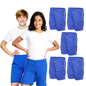 Kit 5 Bermuda Helanca Juvenil