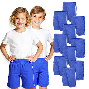 Kit 10 Bermudas Helanca Infantil