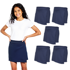 Kit 5 Short Saia Juvenil Helanca