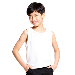 Camiseta Regata Infantil Algodão