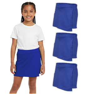 Kit 3 Short Saia Infantil Helanca