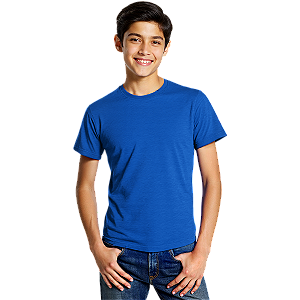 Camiseta Lisa Algodão Colorida Juvenil