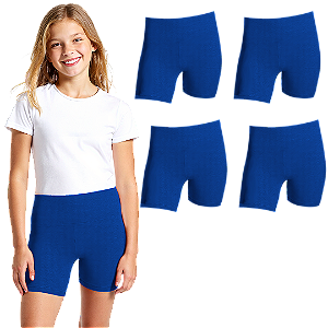 Kit 4 Bermuda Ciclista Cotton Infantil