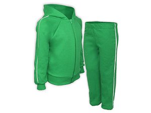 Conjunto Moletom Juvenil Verde Bandeira