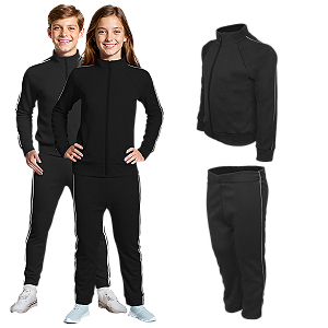 Conjunto Helanca Juvenil Preta