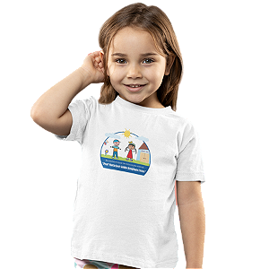 Camiseta Escolar Infantil 100% Poliéster Manga Curta - EMEI Profª Maria José Guido Brogliato Freire