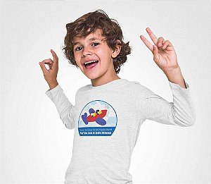 Camiseta Escolar Infantil 100% Poliéster Manga Longa - EMEI Profª Ana Lúcia de Castro Micheleto