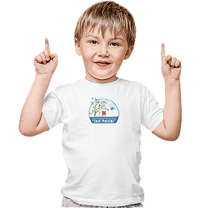 Camiseta Escolar Infantil 100% Poliéster Manga Curta - EMEI José Purcini