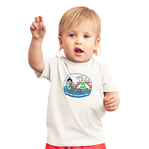 Camiseta Escolar Infantil 100% Poliéster Manga Curta - EMEI Profª Maria da Glória Mariano Santos