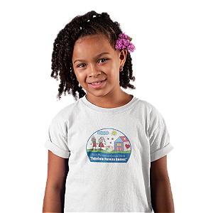 Camiseta Escolar Infantil 100% Poliéster Manga Curta - EMEI Febrônio Pereira Gomes