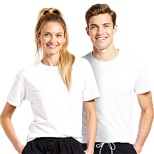 Camiseta Algodão Manga Curta Adulto