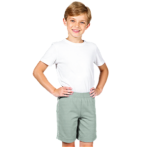 Bermuda Helanca Infantil Cinza