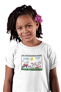 Camiseta Escolar Infantil 100% Poliéster Manga Curta - EMEI José Madureira Lebrão