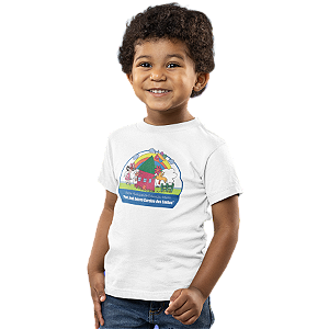 Camiseta Escolar Infantil 100% Poliéster Manga Curta - EMEI Prof. José Antero Cursino dos Santos