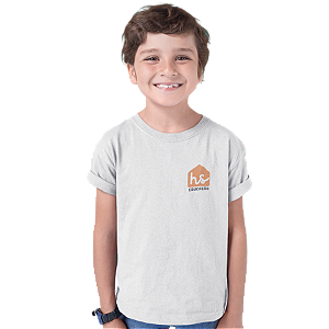 Camiseta Infantil Manga Curta Poliéster Família de Trigo Logo 2