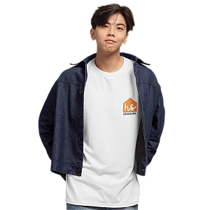 Camiseta Juvenil Manga Curta Poliéster Família de Trigo Logo 2