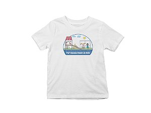 Camiseta Infantil Manga Curta Poliéster Escola EMEI Iracema Oliveira de Mello