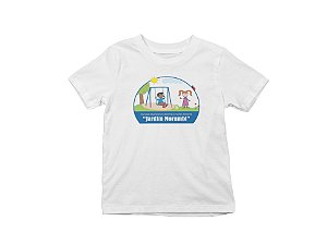 Camiseta Infantil Manga Curta Poliéster Escola EMEI do Jardim Morumbi